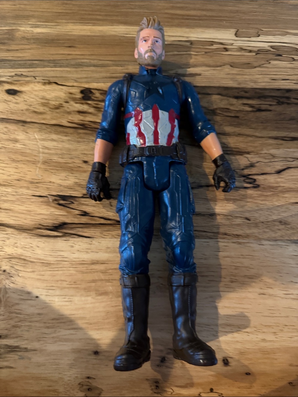 Captain America Inspired Men's Blue Jeans - Styled Cargo Denim